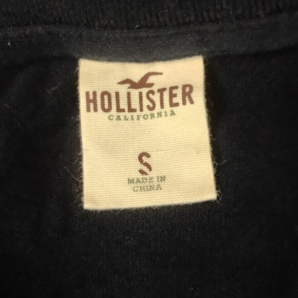 Women's Hollister Blue Long Sleeve Pullover Crew Neck T-Shirt Size Small - Picture 6 of 6